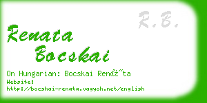 renata bocskai business card